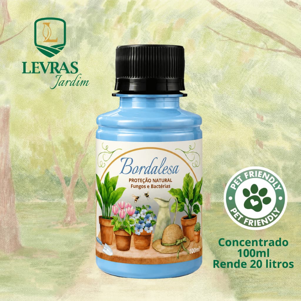 Calda Bordalesa Levras Jardim - Concentrado 100ml - Rende 20 litros