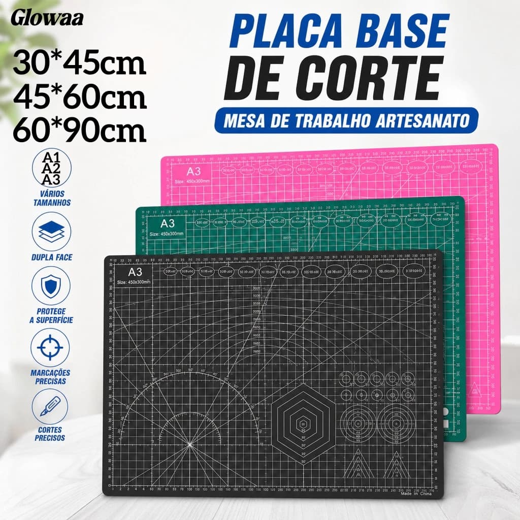 A1/A2/A3 Cutting Mat Double Sided Patchwork Crafts Colors,ma Cutting Mat for DIY Crafts