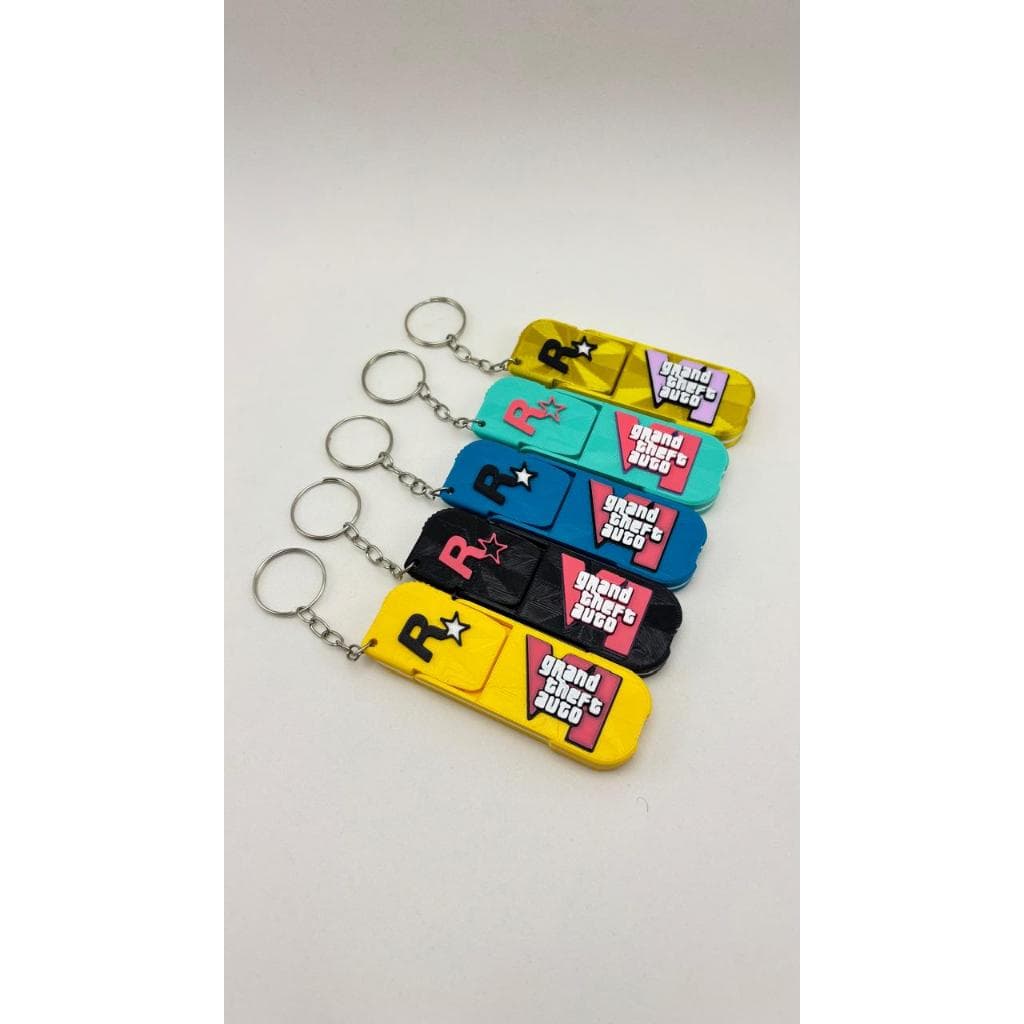 Chaveiro Suporte Celular GTA VI Impressao 3D PLA - PRESENTE GEEK