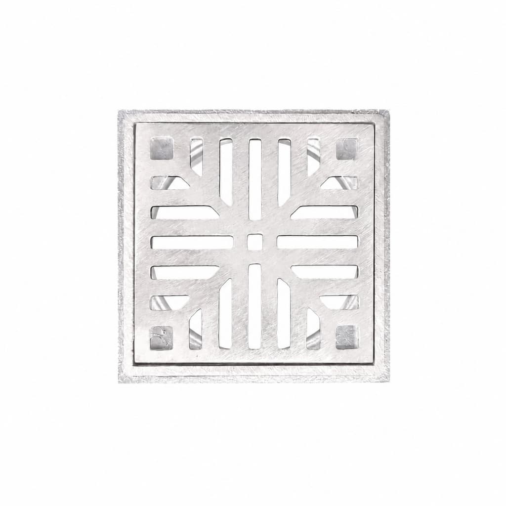 Ralo Quadrado ACGrelhas 10x10 Aluminio Fundido com Suporte
