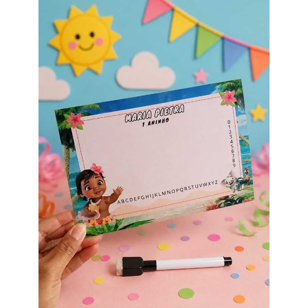 Lousa Mágica Personalizada - Lembrancinha De Festa Infantil - Temos Todos os Temas