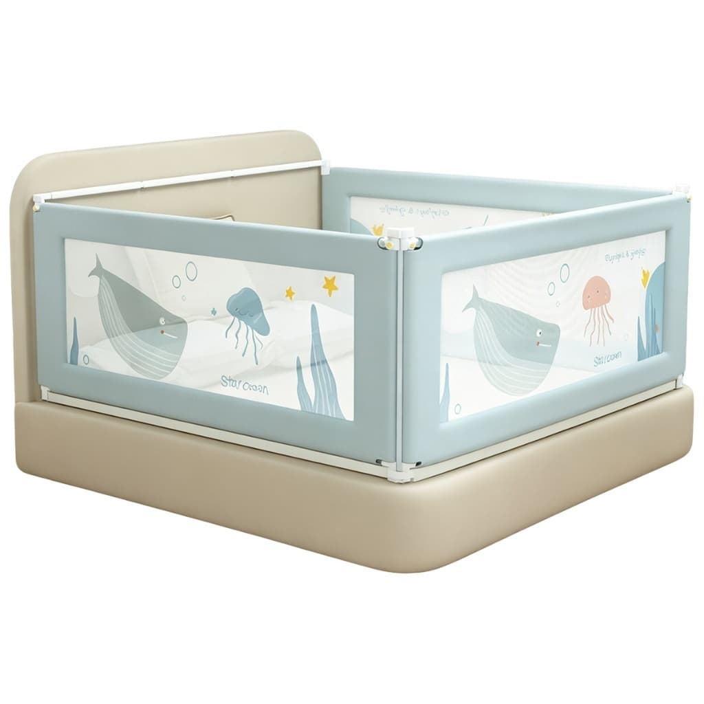 Grade De Cama Proteção Infantil Bebê Antiqueda Ajustável Elevação Vertical Universal