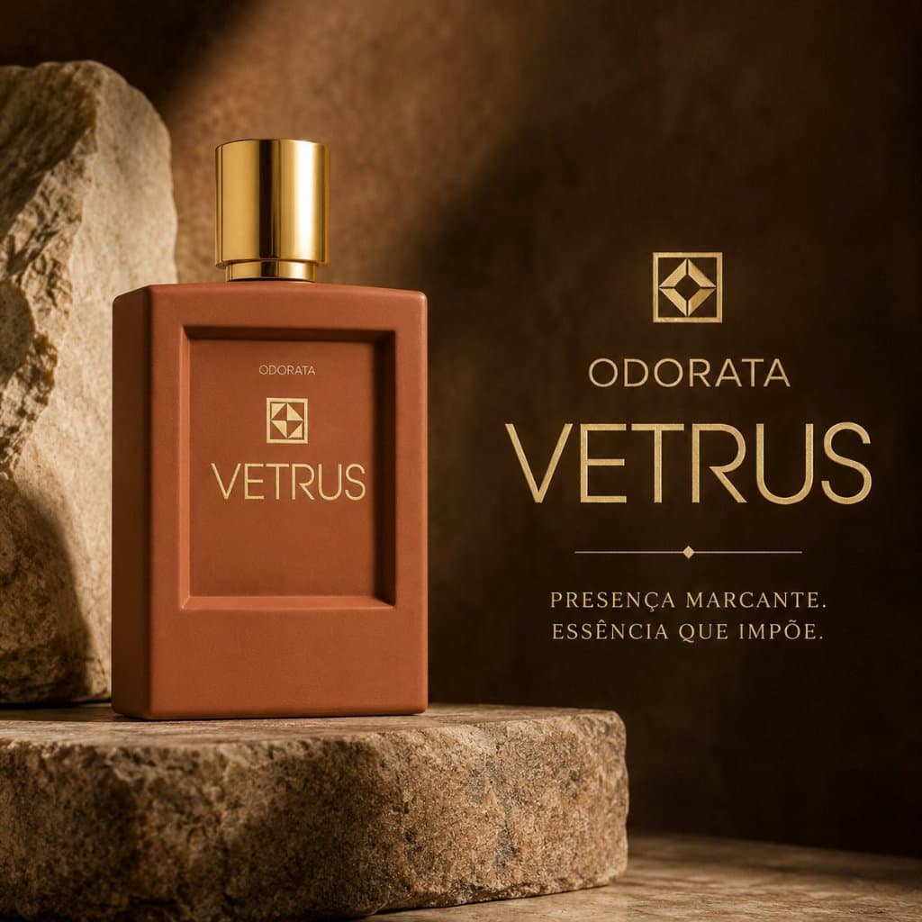 Perfume Vetrus Odorata Masculino Amadeirado Marcante Com Canela Cardamomo E Bergamota 100ml