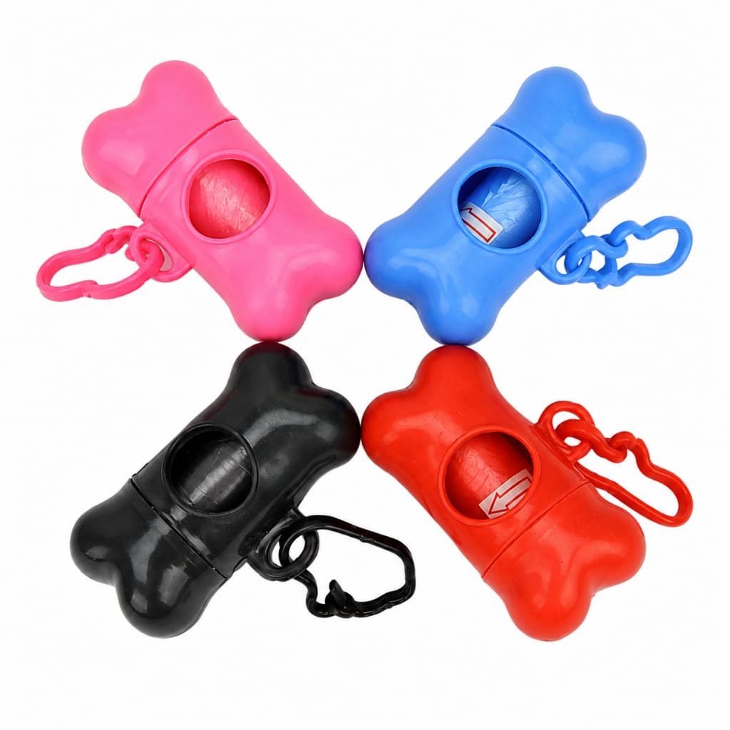 Kit Cata Caca Com 2 Refis Sacos Porta Saquinho Pet Cães Gatos Cachorro Recolher Cocô