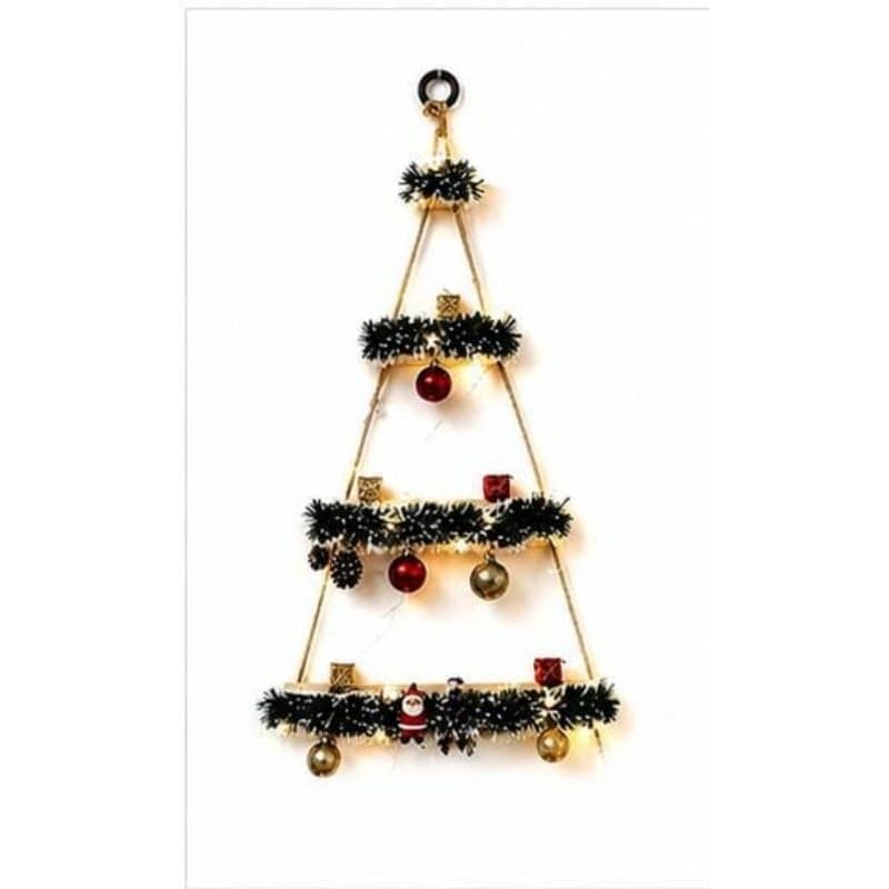 Árvore de Natal de Madeira Pinus Artesanal Decoração Natalina Para Parede
