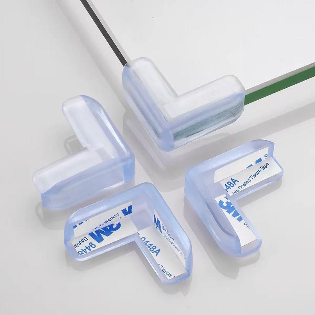 Kit c/10/20/30 Protetor de Quina Silicone, Proteção para Mesa e Móveis
