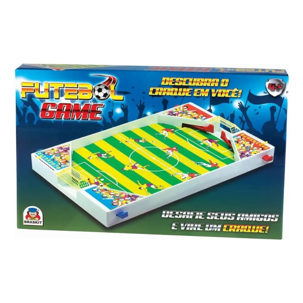 Jogo Futebol De Mesa Game Infantil Com Alavancas 2 Jogadores Brinquedo Tipo Fliperama Competição Braskit