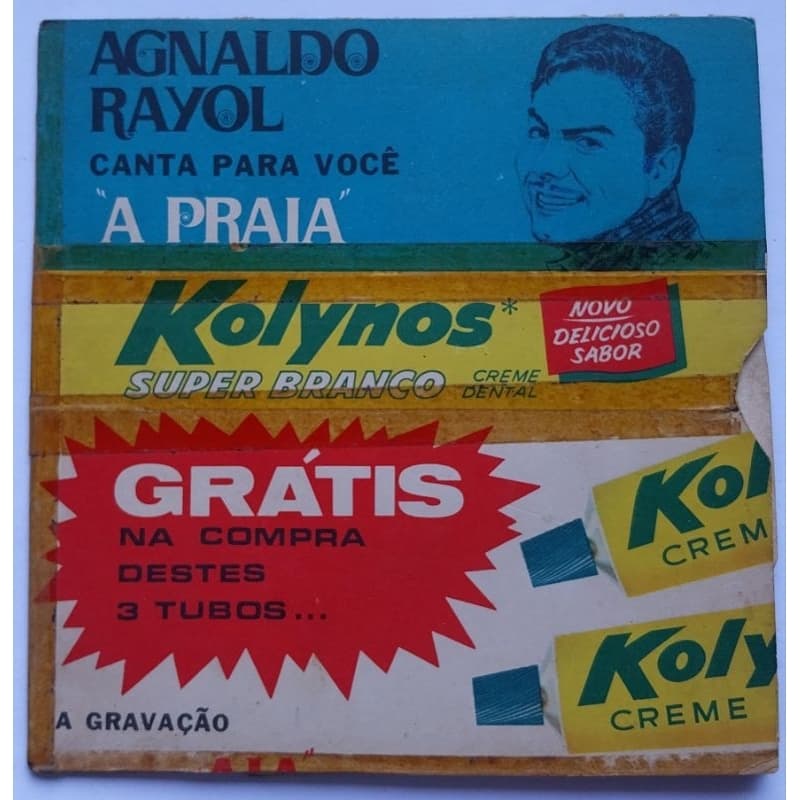 LP Disco de Vinil Compacto Promocional Kolynos Agnaldo Rayol
