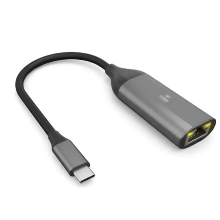 Adaptador Usb-c Para Rj45 Gigabit Kross Ke-uc0111 1000mbps Ethernet Alta Velocidade Plug & Play Alumínio