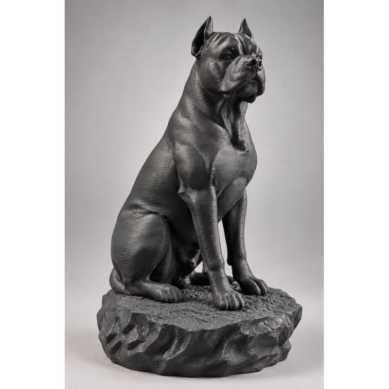 Estátua Pitbull Cane Corso Cachorro 3D Decorativa Enfeite Para Casa 10 15 20cm
