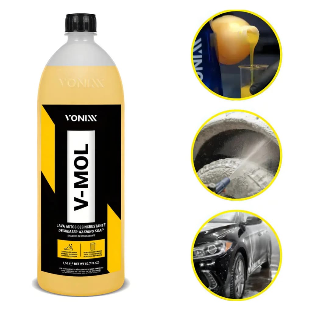 Shampoo Desengraxante Lavagem Automotiva V-mol 1,5l Vonixx