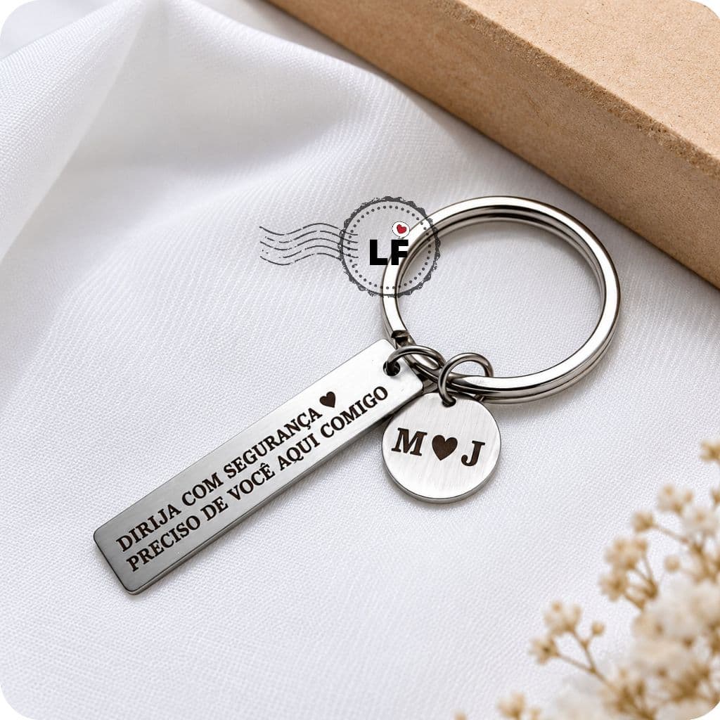 Chaveiro Personalizado - Dirija com Segurança