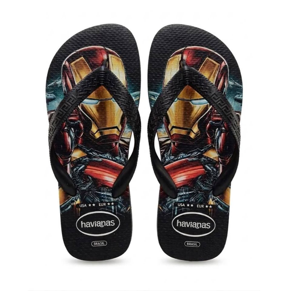 Chinelo Masculino Infantil Menino Personagens Batman Homem Aranha Hulk Capitao America Patrulha Canina