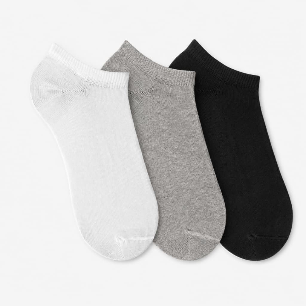 Kit Meias Masculinas Invisível Torp Reforçadas Algodão Multicolorido Lisa Pequena Abaixo Tornozelo