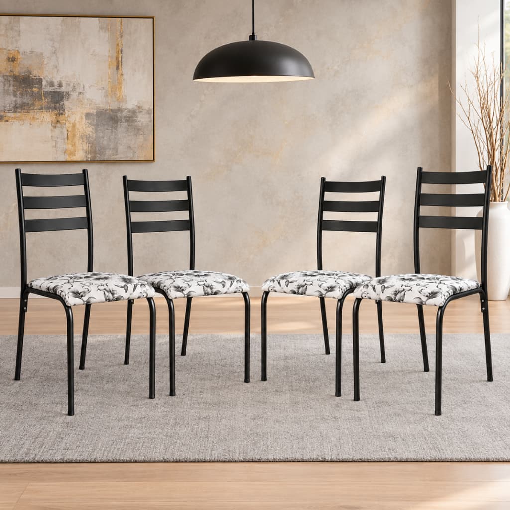 Kit 4 Cadeiras Para Cozinha E Sala De Jantar Epoxi - 541.sli - Mbm Decor