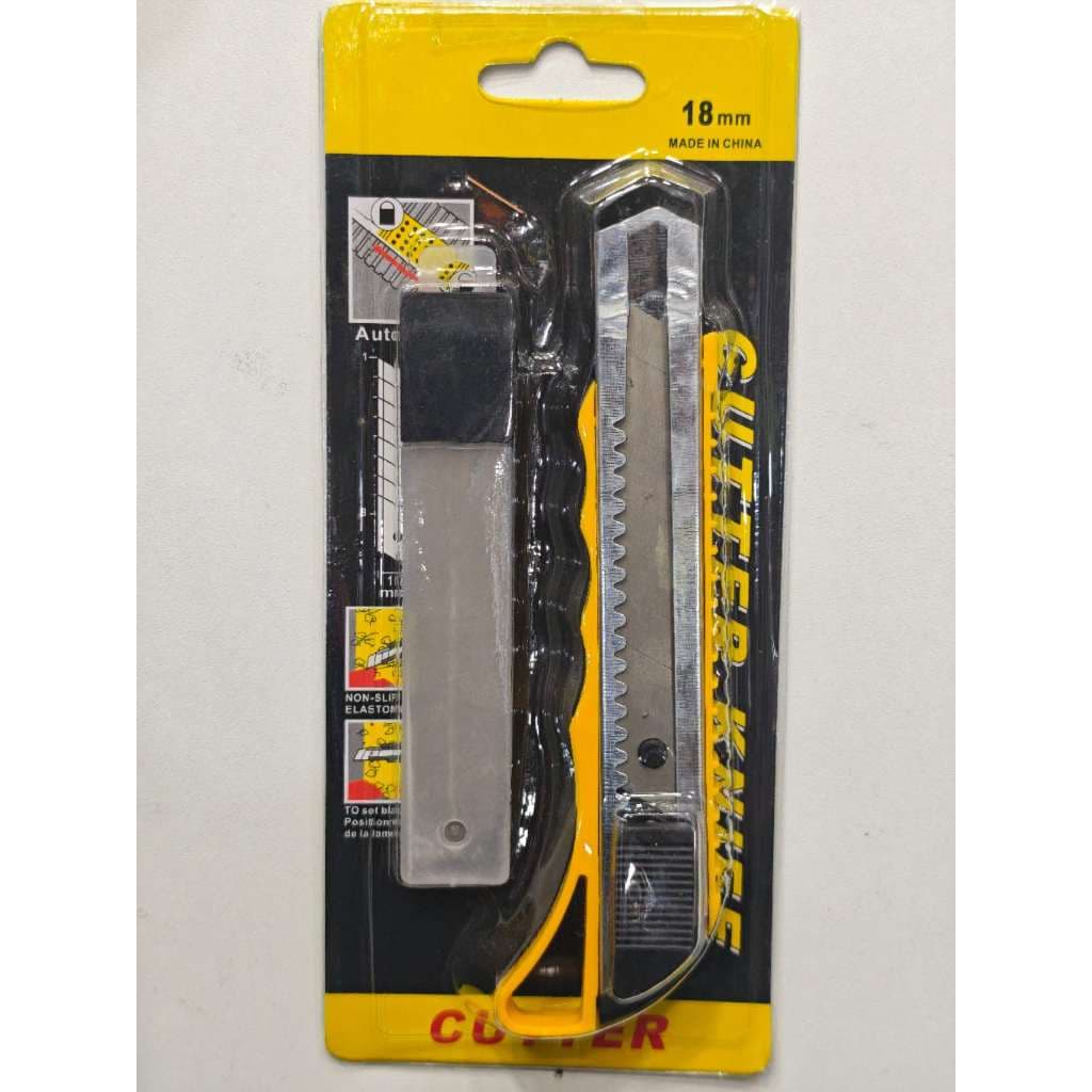kit  1/2/3 Estilete Profissional 18mm com Trava Automática + Lâminas de Reposição