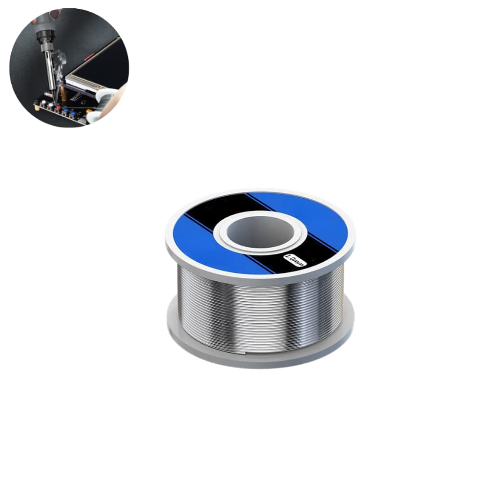 Solda Estanho 1mm Com Fluxo Rolo 40g Profissional