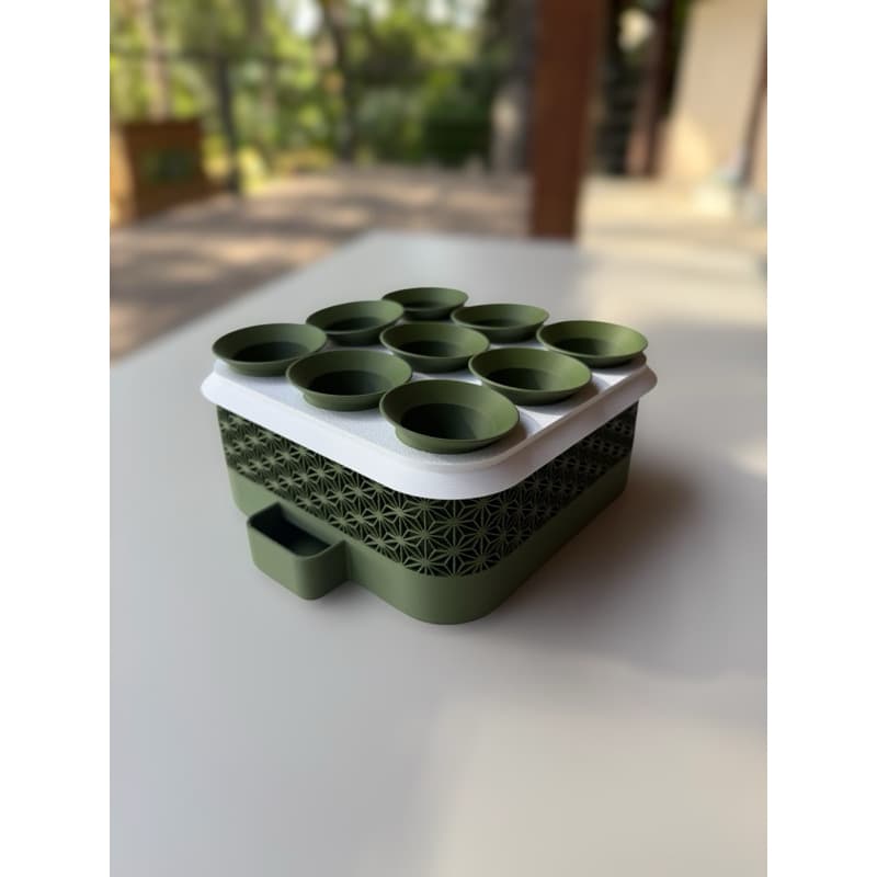 Sementeira Autoirrigável 9 Vasos Germinação Rápida Mudas Horta Plantas