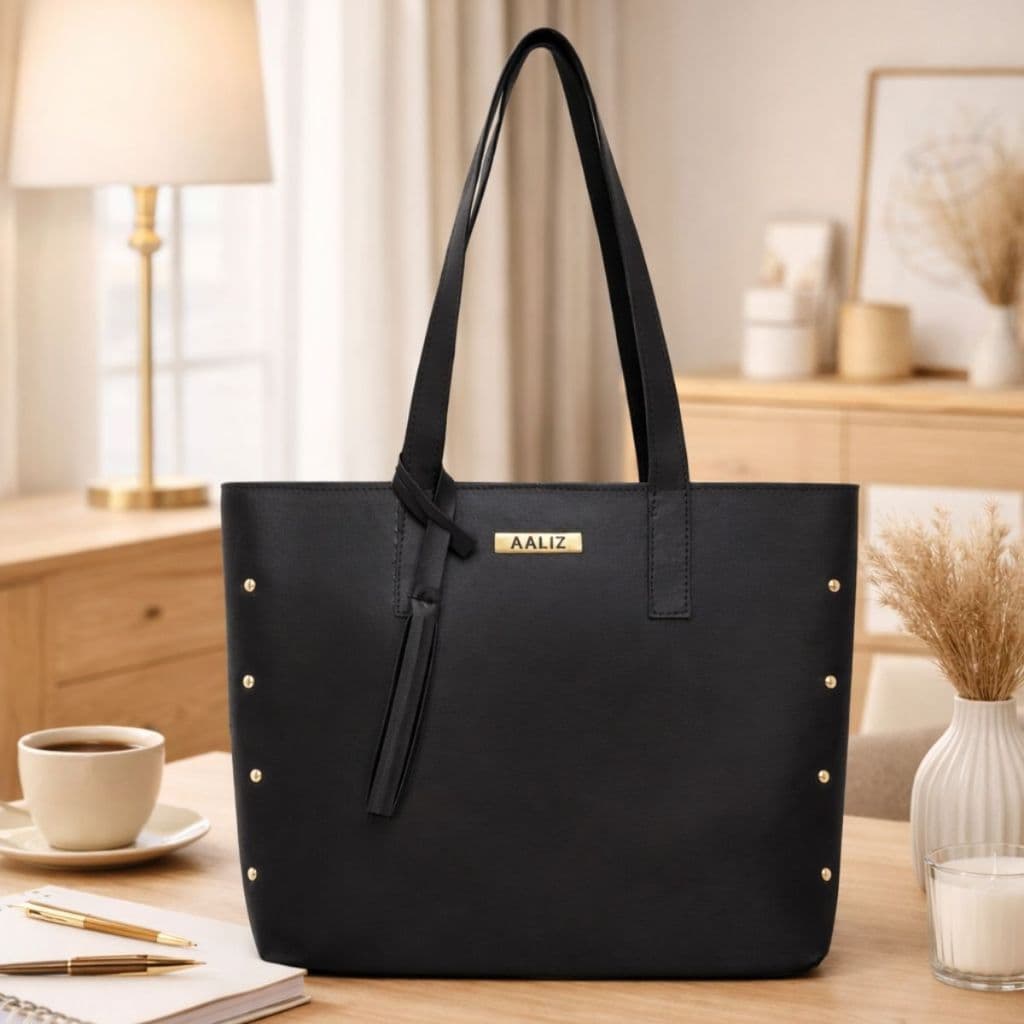 Bolsa Feminina Sacola de Ombro Média Couro Sintético Elegante Envio Rápido