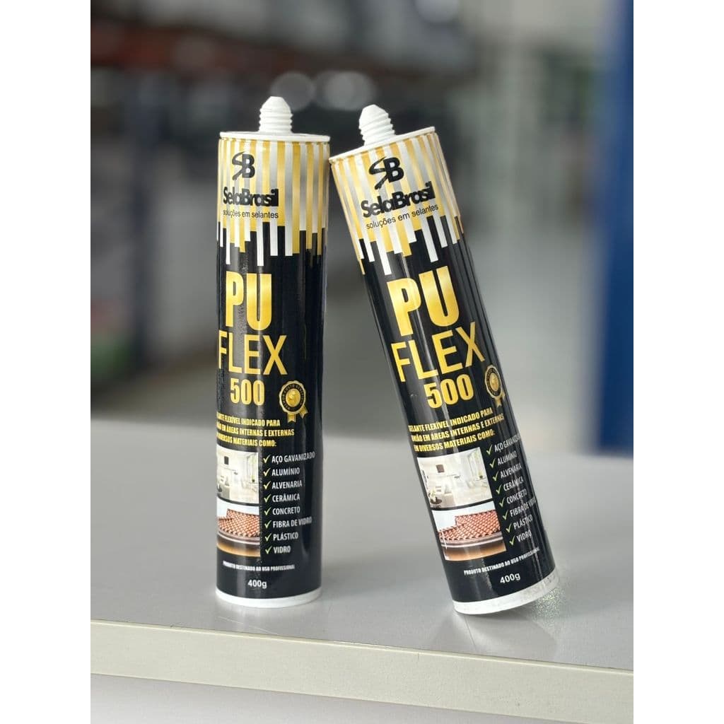 Selante Poliuretano Puflex 500 400g Alta Vedação E Elasticidade Resistente Sol E Chuva Original