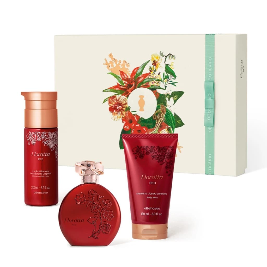 Kit Presente Especial Dia Das Mães Floratta Red ( 3 Itens)