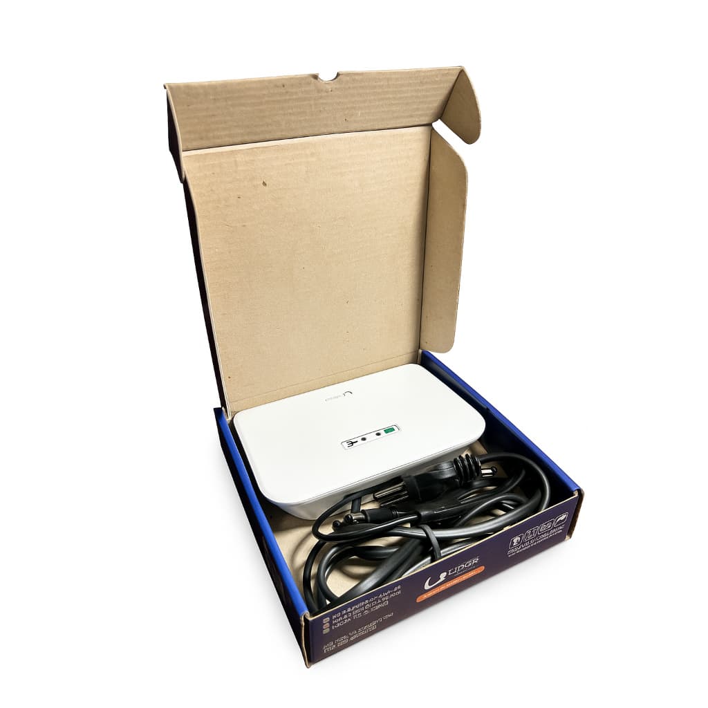 Fonte Nobreak Lider Lithium 12v Bivolt Para Roteadores E Câmeras Branco