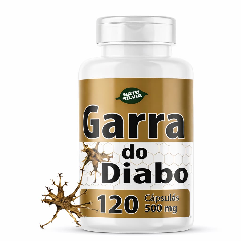 Garra do Diabo - 120 Cápsulas de 500mg - 100%natural