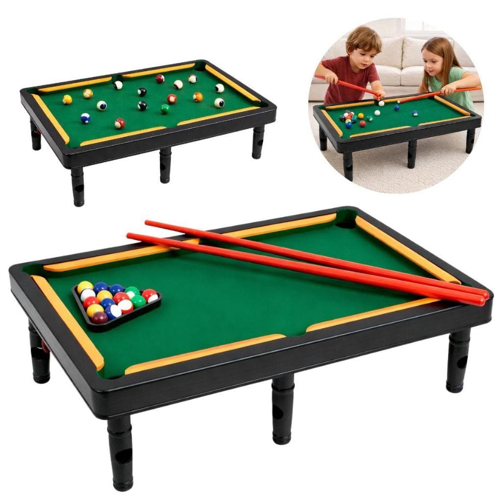 Mesa de Sinuca Infantil Jogos  Profissional Kit Completo 16 Bolas Brinquedos de menino