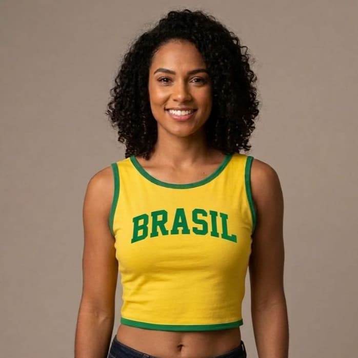 Cropped Regata Copa Do Brasil