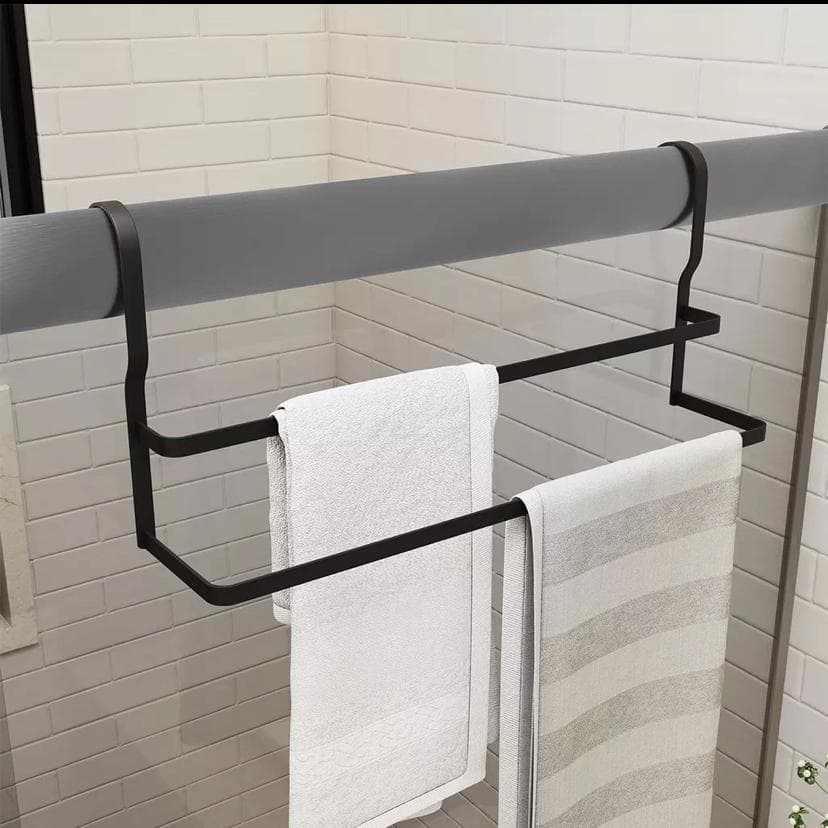 Suporte Toalheiro Duplo Banheiro