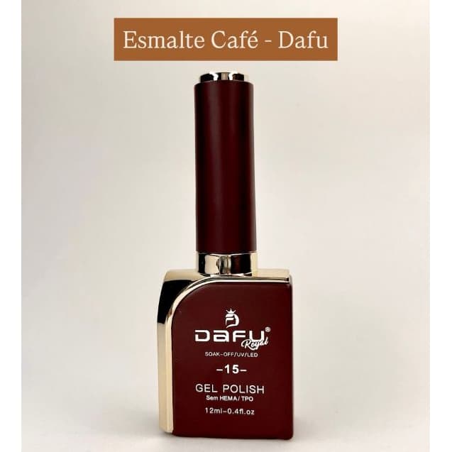 Esmalte em Gel Marrom Café - DAFU - 12ml
