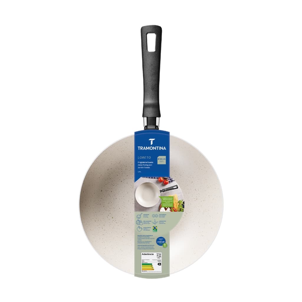 Frigideira Tramontina Funda Loreto Bege 22CM 2,2L