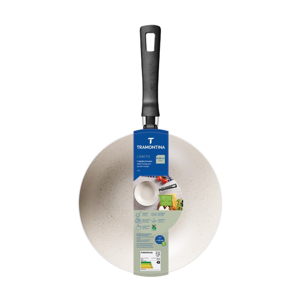 Frigideira Funda Tramontina Loreto Bege 28CM 3,3L