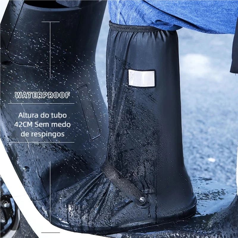 Bota Galocha Impermeável Unissex com Proteção Total Contra a Chuva
