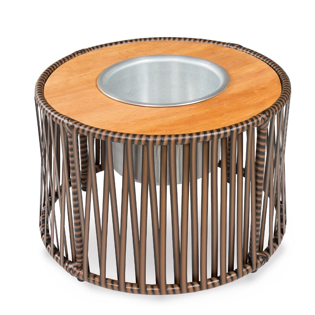 Mesa Champanheira Junco Sintético Balde Gelo Divã Área Gourmet Piscina Varanda Terraço Versatil