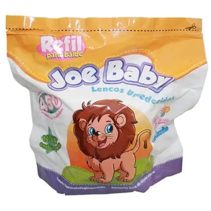 Lenço Umedecido Joe Baby – Kit 450 Unidades Refil para Balde