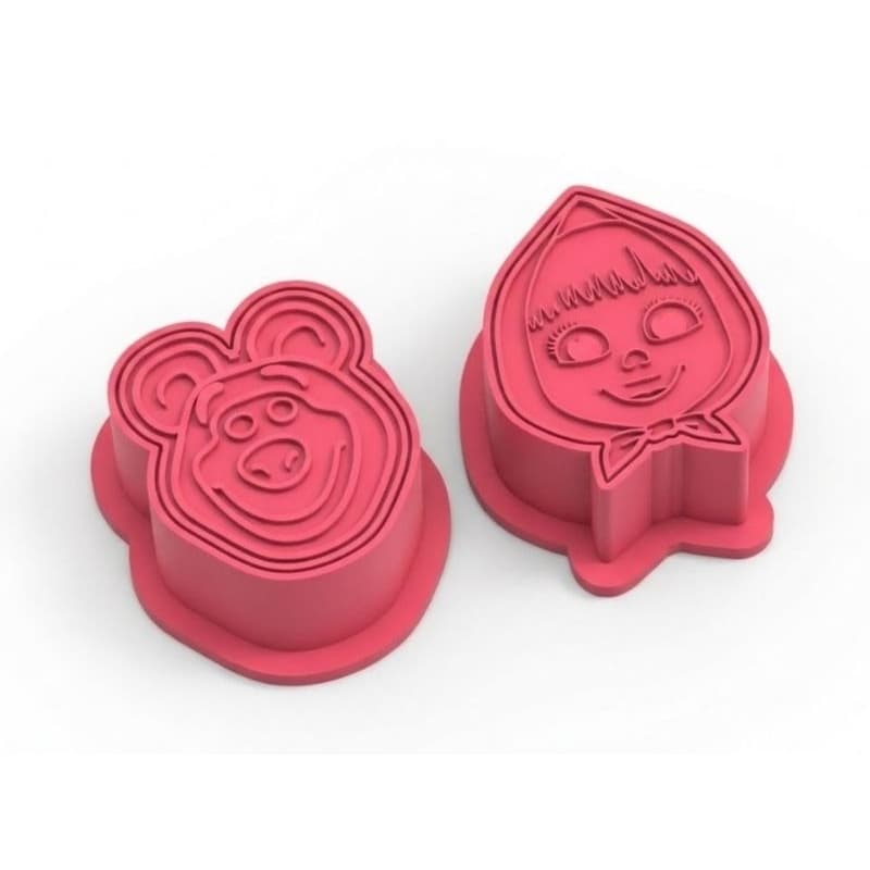 Ejetor e Modelador Para Modelar Massas, Doces e Brigadeiros | Ejetor Masha e o Urso | Molde Para Doces de Festa