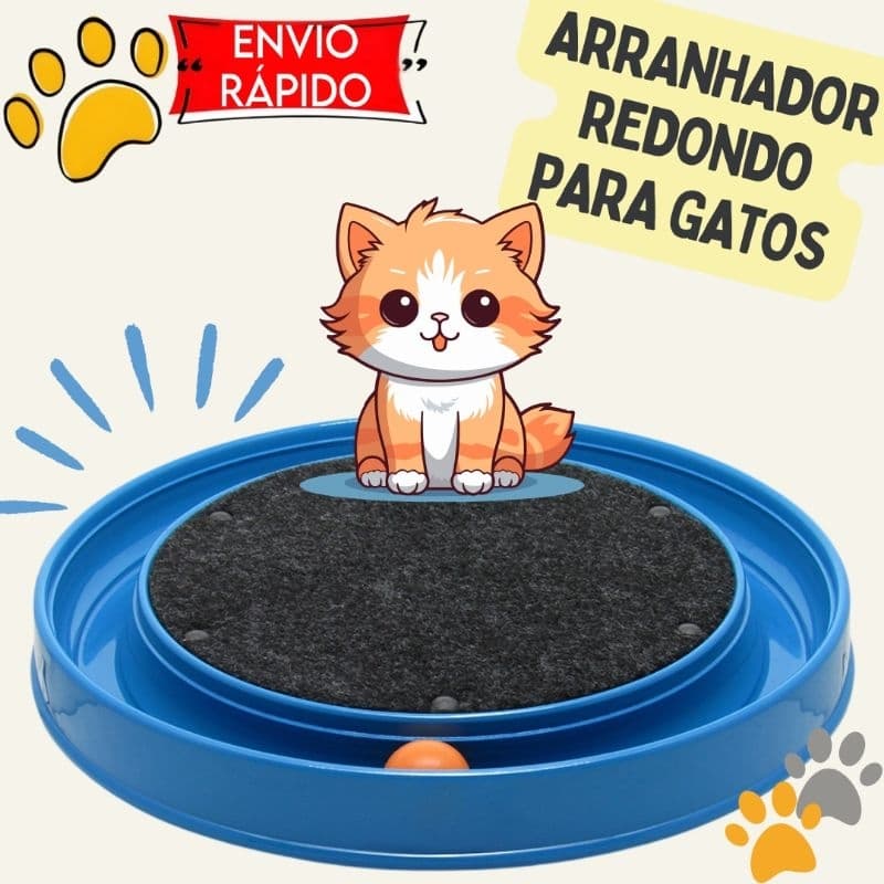 Arranhador para Gatos com bolinha Brinquedo Gatos furacão pet