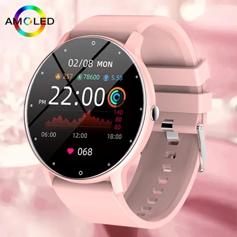 Relógio inteligente feminino previsão do tempo em tempo real atividade rastreador relógios monitor esportes senhoras rel