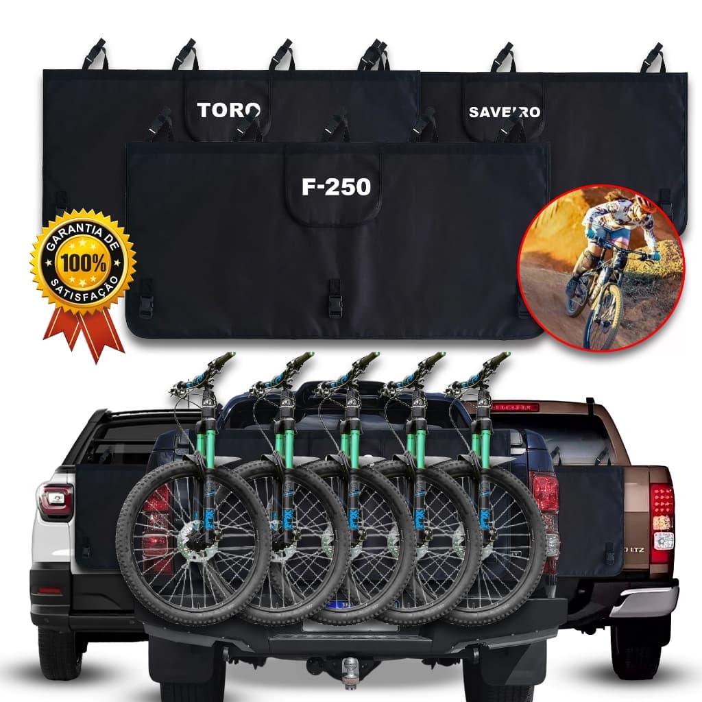 Transbike Truckpad Universal para Caçamba de Pickup Suporte para Transporte de Bicicletas