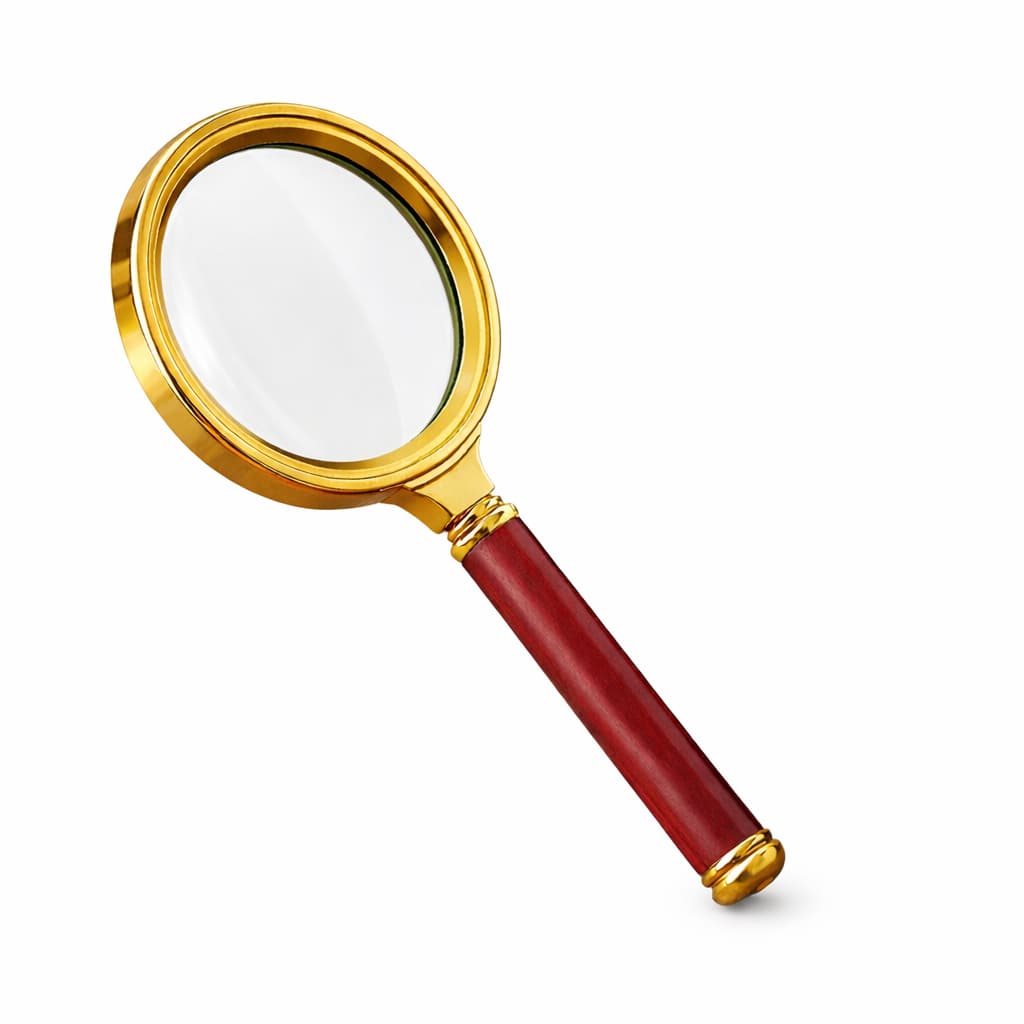 Lupa de Luxo Com Lente de Aumento 70mm Profissional para Leitur Alta Definição
