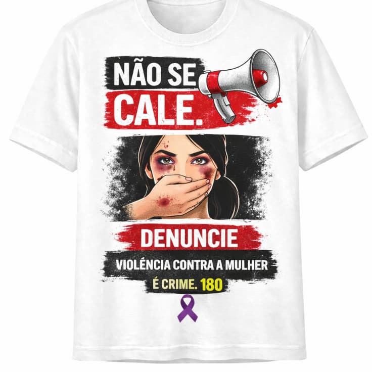 Camiseta Unissex, Não ao feminicídio, protestos, mulheres, Violência, empoderamento, luta (envio imediato)