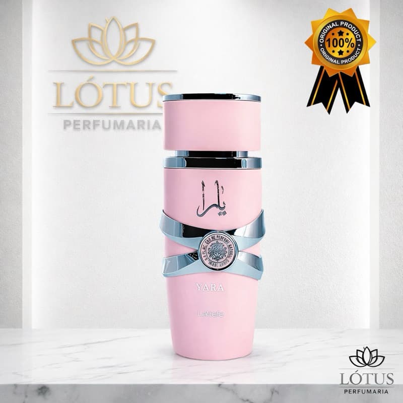 Perfume Arabe Feminino Lattafa Yara Rosa- 100ml- EDP- Original