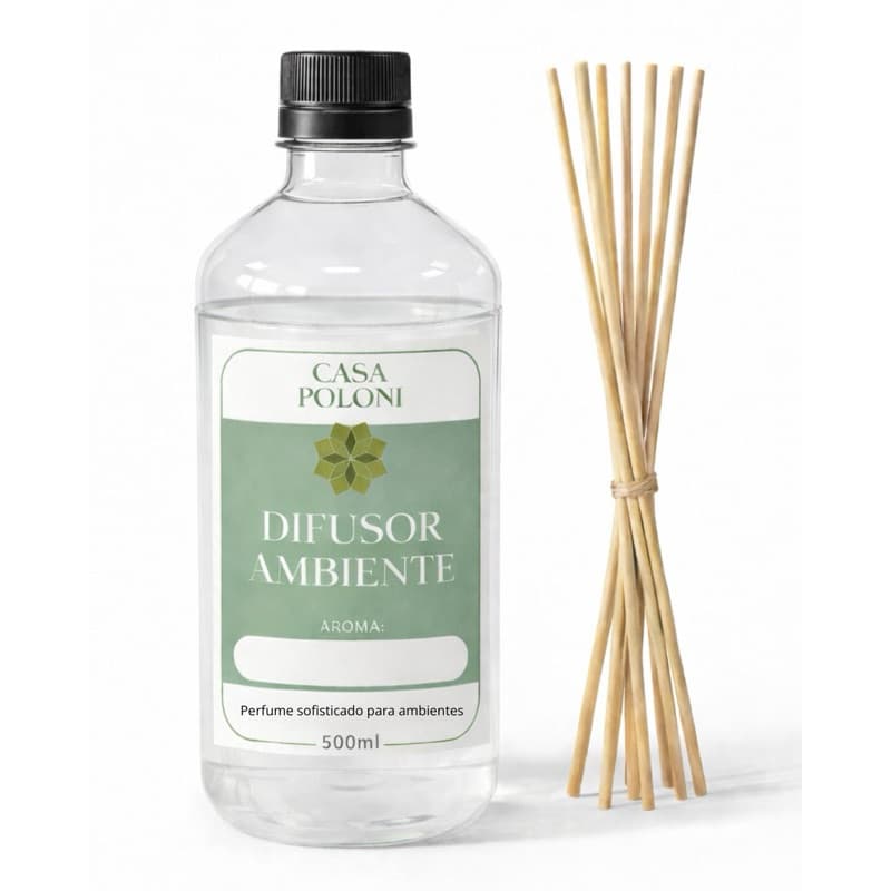 Refil Difusor de Ambiente 500ml - COM VARETAS DE BRINDE!