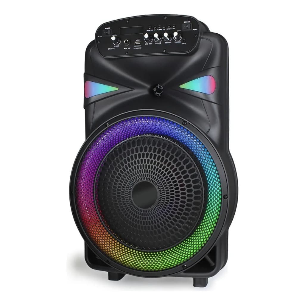 Caixa De Som Bluetooth Portátil Potente 12 Polegadas T12 Preto