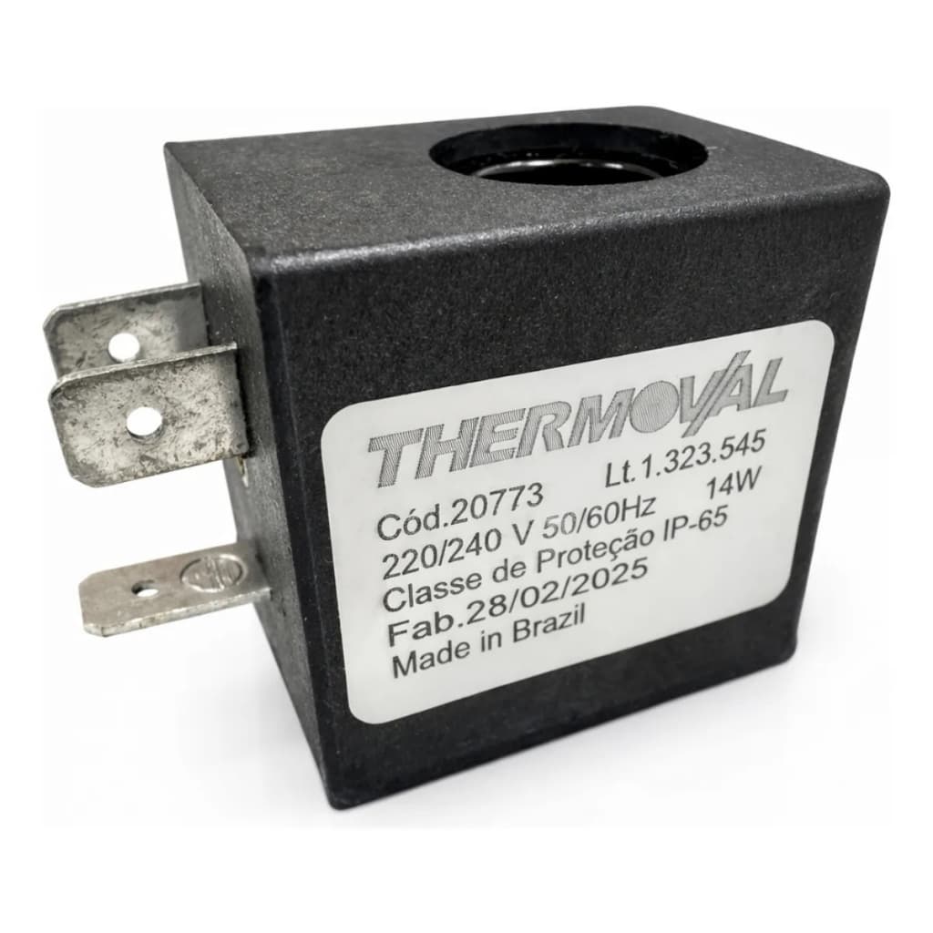 Bobina / Valvula Solenoide By Pass Maquina Gelo Thermoval 220v Preto