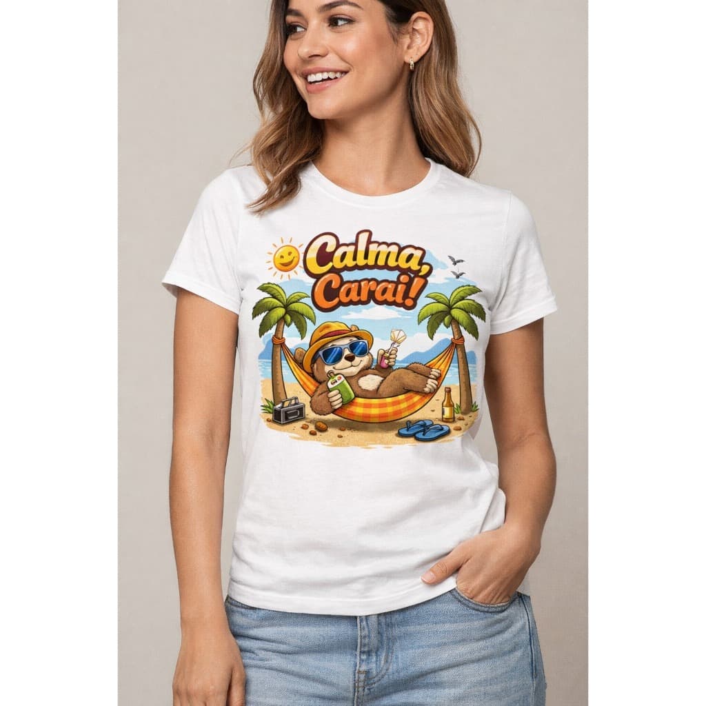 Camiseta Divertida, Calma Carai