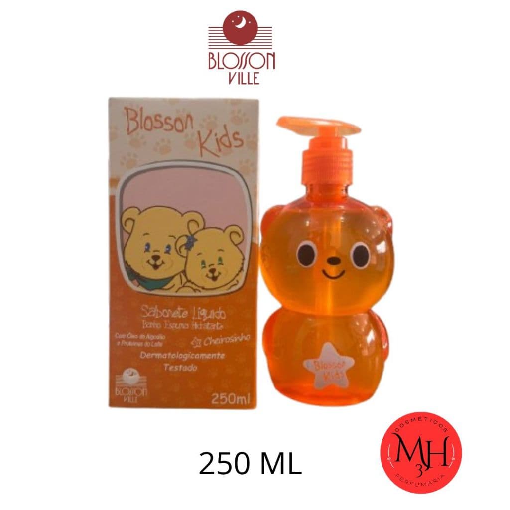 Sabonete Liquido Blosson Kids CHEIROSINHO 250ml com válvula pump Blosson Ville (edição especial)