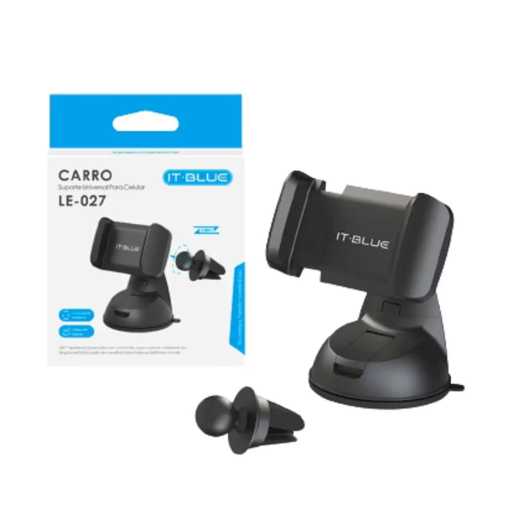 Suporte Celular Veicular Carro Ventosa Gruda Painel 2 em 1