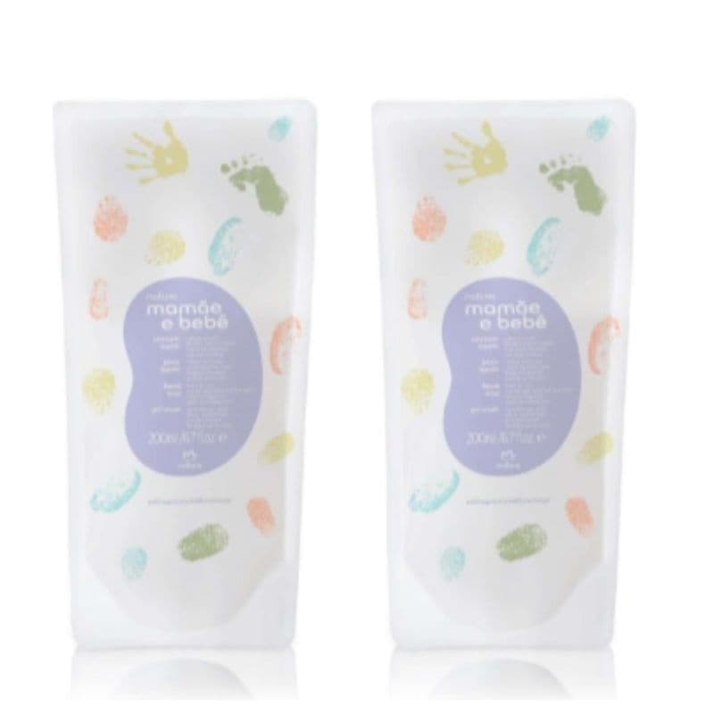 kit 2 Refil Sabonete Liquido Relaxante Mamãe e Bebê Natura